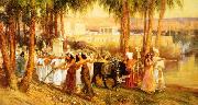 Frederick Arthur Bridgman Procession in Honor of Isis Spain oil painting artist